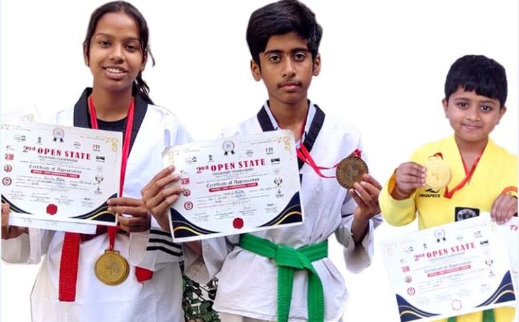 ताईक्वाण्डो चैम्पियनशिप में सी.एम.एस. छात्रों ने जीते चार गोल्ड मेडल