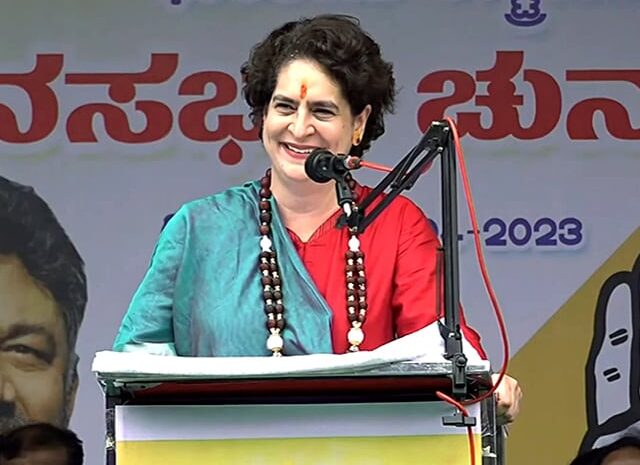 कर्नाटक में बीजेपी को 40 फीसदी ही सरकार के रूप में जाना जाता है-प्रियंका गांधी का तीखा हमला