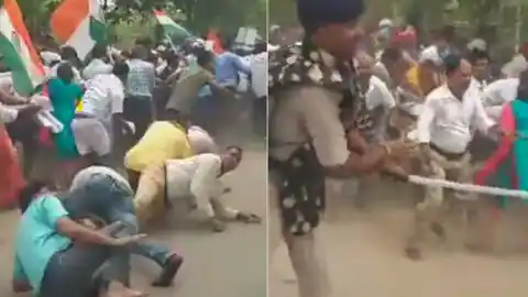 बिहार विधानसभा मार्च कर रहे किसान सलाहकारों पर पटना पुलिस ने बरसाई लाठियां