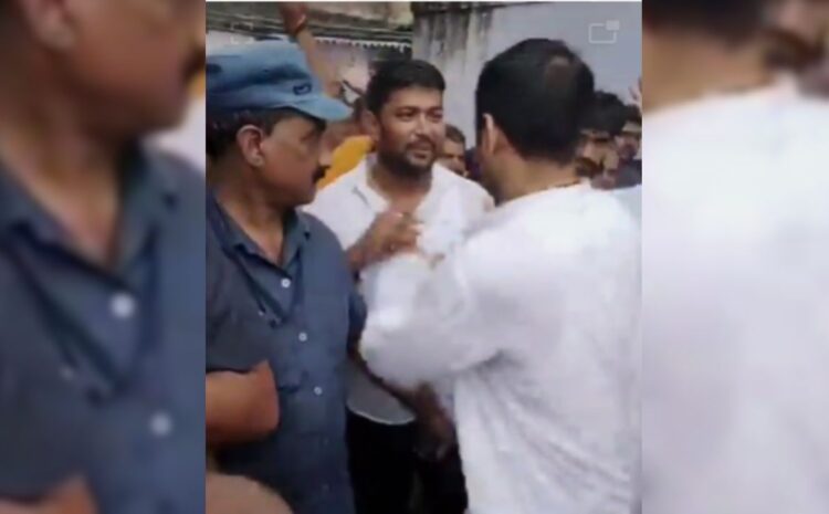 नमस्ते पर भड़के लालू के लाल तेज प्रताप,गाली दी और गर्दन में हाथ लगाकर दिया धक्का, सोशल मीडिया पर वीडियो वायरल