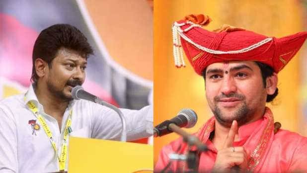 बागेश्वर बाबा ने एमके स्टालिन के बेटे को दी चेतावनी,कहा-जो सनातन का विरोध करेगा उसकी ठठरी और गठरी बांधने का काम करेंगे