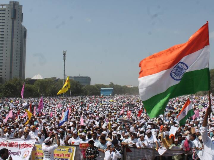 मोदी सरकार के विरोध में उतरे 20 राज्यो के हजारों सरकारी कर्मचारी,दिल्ली के रामलीला मैदान में दिया धरना 1 IMG 20231002 WA0028