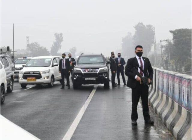 प्रधानमंत्री मोदी की सुरक्षा में चूक मामले में हुई बड़ी कारवाई,एसपी को किया गया सस्पेंड
