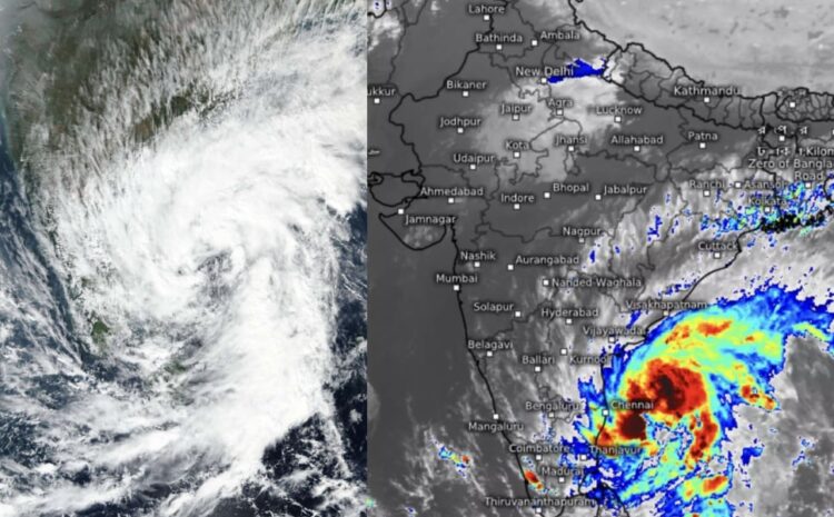 तूफान ‘Michaung’ तमिलनाडु के तट से टकरा सकता है आज,110 किलोमीटर प्रति घंटे की रफ्तार से चलेंगी हवाएं