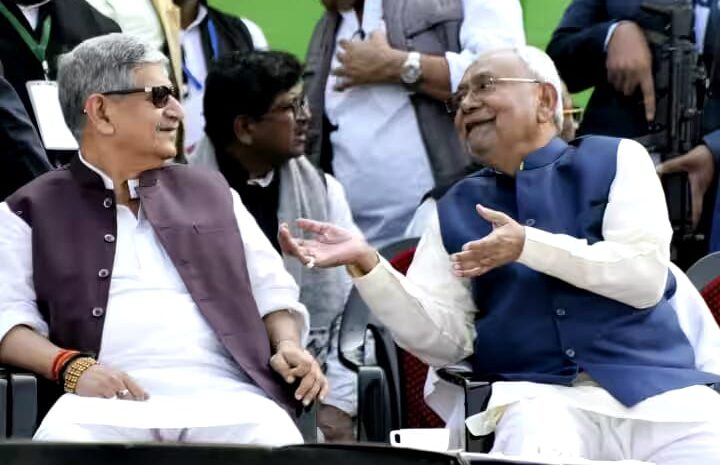 नीतीश कुमार की पार्टी जेडीयू के पदाधिकारियों की बैठक हुई खत्म,सीएम नीतीश के साथ ललन सिंह भी हुए शामिल