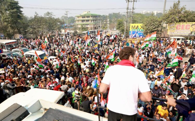 न्याय यात्रा की इजाजत न मिलने पर कांग्रेस कार्यकर्ताओं और पुलिस में हुई जबरदस्त झड़प,बोले राहुल-CM ने DGP से कहा,भड़का रहे थे केस दर्ज करें