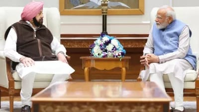 कैप्टन अमरिंदर सिंह ने पीएम मोदी से आज की मुलाकात,बेटी भी रहीं मौजूद