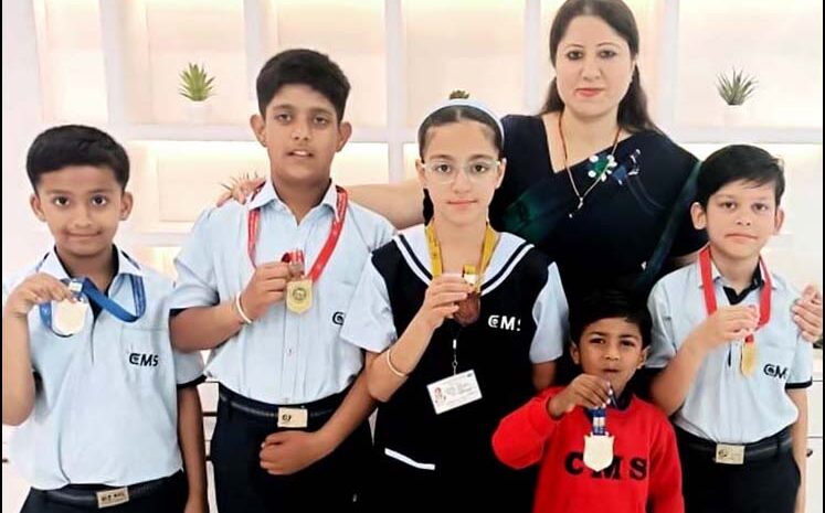 ताइक्वाण्डो में सी.एम.एस. छात्रों ने जीते पाँच पदक