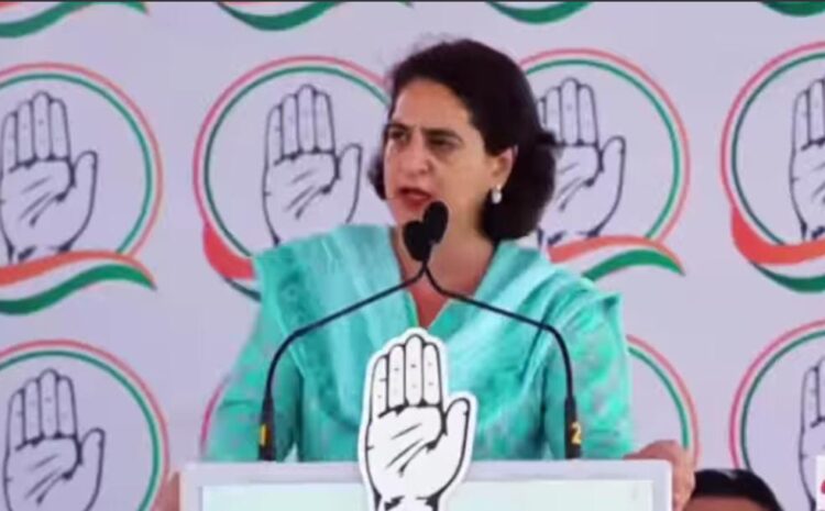 प्रियंका गांधी ने प्रधानमंत्री पर साधा निशाना,खुद शहंशाह पर मेरे भाई को बोलते हैं शहजादा…
