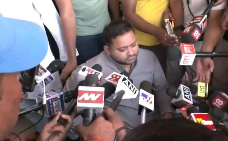 वोट डालने के बाद बोले तेजस्वी यादव,बिहार का मिजाज है टनाटन..