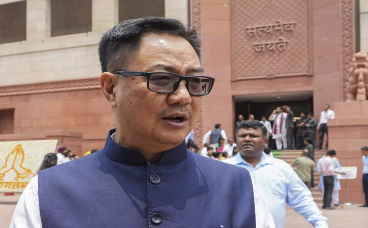 विपक्ष के कुछ नेताओं ने सदन का अपमान किया है,बोले संसदीय कार्य मंत्री किरेन रिजिजू