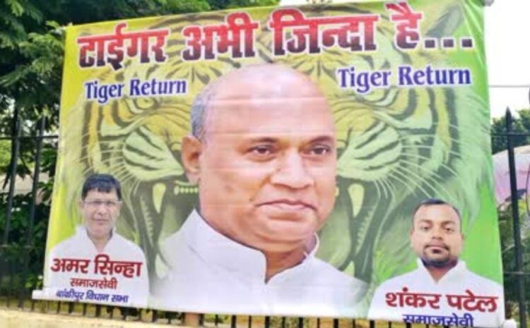  आरसीपी सिंह ने पोस्टर के जरिए दिखाई अपनी उपस्थिति,पटना के सड़कों पर लगा पोस्टर में लिखा गया “टाइगर अभी जिंदा है”