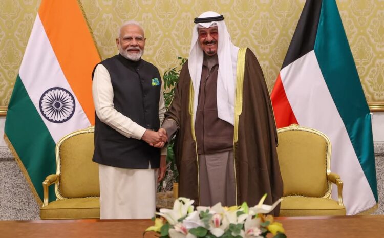  कुवैत की अपनी दो दिवसीय यात्रा पूरी कर स्वदेश लौटे पीएम मोदी,व्यापार,निवेश और ऊर्जा पर हुई साझेदारी