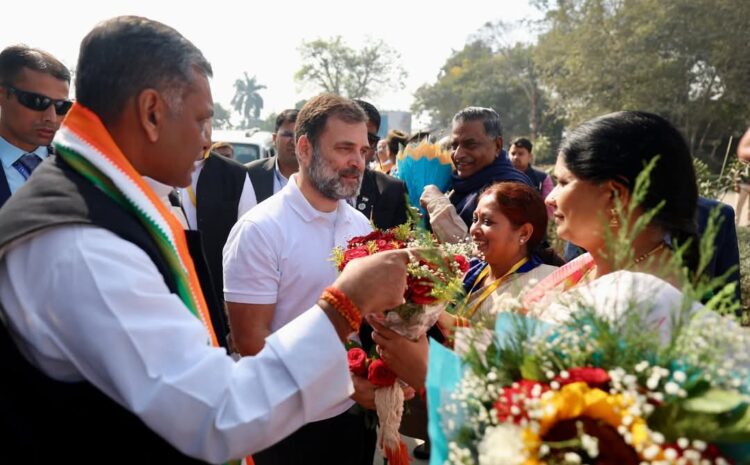  पटना पहुंचे राहुल गांधी,थोड़ी देर के लिए तेजस्वी से किया मुलाकात
