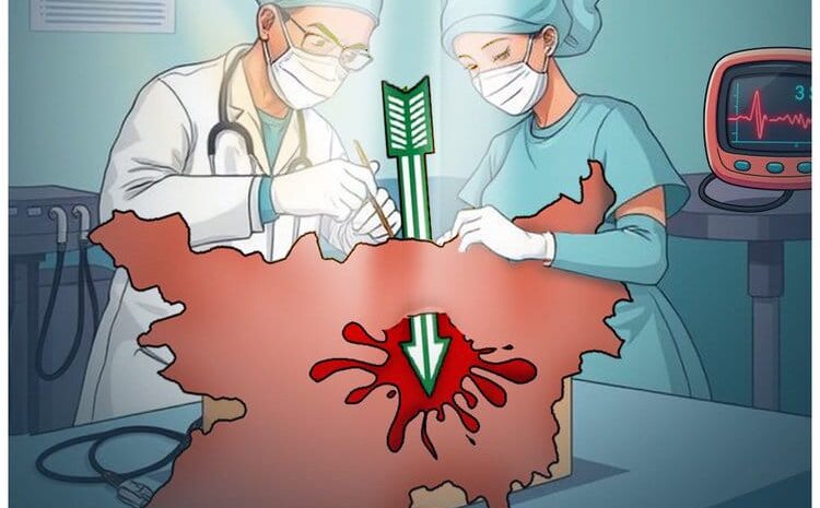 बिहार की हालत गंभीर है वजह तीर है,राजद ने पोस्टर के जरिए नीतीश सरकार पर बोला हमला