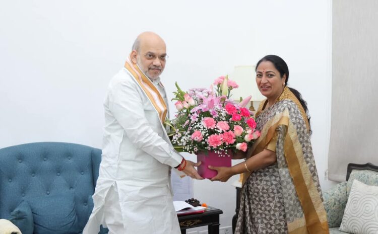 मुख्यमंत्री रेखा गुप्ता ने गृह मंत्री अमित शाह से की मुलाकात,एक्शन मोड में दिखी सीएम
