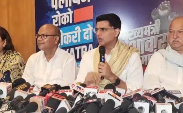 बेरोजगारी के मुद्दे पर नीतीश कुमार की चुप्पी नहीं चलेगी,बोले कांग्रेस नेता सचिन पायलट