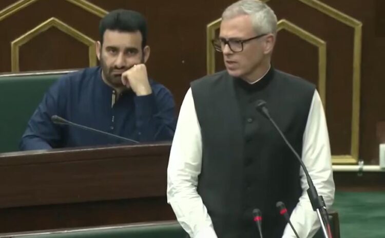 जम्मू कश्मीर की सुरक्षा की जिम्मेदारी हमारी नहीं है,विधानसभा सत्र में खूब गरजे मुख्यमंत्री उमर अब्दुल्ला