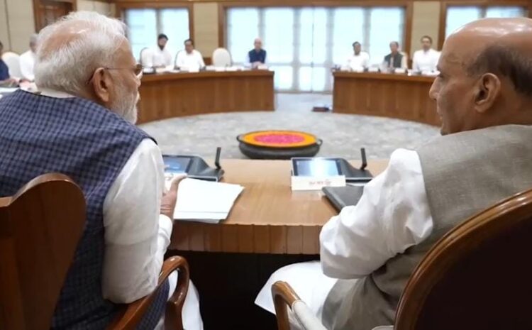 केंद्रीय मंत्रिमंडल की बैठक हुई खत्म,राजनाथ सिंह को मिला बड़ा टास्क