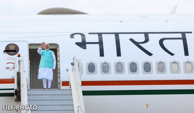 3 देशों की यात्रा पर रवाना हुए पीएम मोदी,द्विपक्षीय संबंधों पर होगी वार्ता